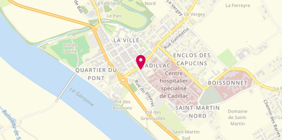 Plan de BOUTIN Mélanie, 67 Rue Cazeaux Cazalet, 33410 Cadillac