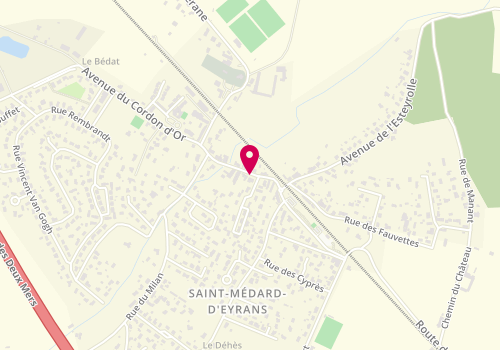 Plan de ORTEGA Camille, 59 Bis Avenue de Baron, 33650 Saint-Médard-d'Eyrans