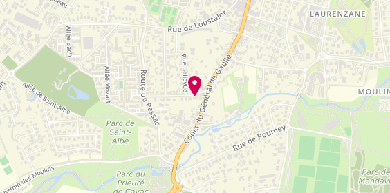 Plan de COSSARD Aude, 4 Rue Edouard Michel, 33170 Gradignan