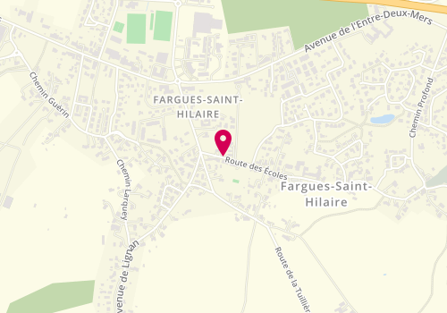 Plan de VACQUIE Marie Christine, 3 Route des Ecoles, 33370 Fargues-Saint-Hilaire