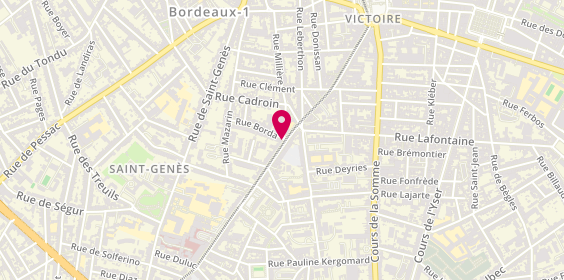 Plan de HAZERA Hildegarde, 129 Cours de l'Argonne, 33000 Bordeaux