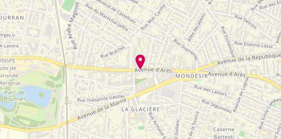 Plan de GAUTHIER Claire, 396 Avenue d'Arès, 33700 Mérignac
