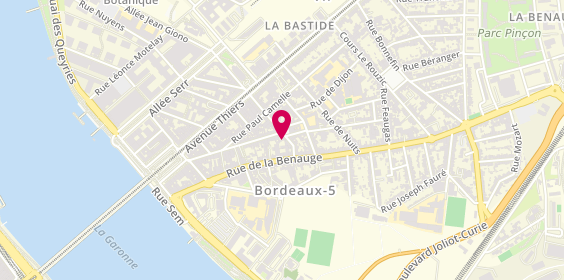 Plan de GARBAY Alexandra, 38 Rue Chabrely, 33100 Bordeaux