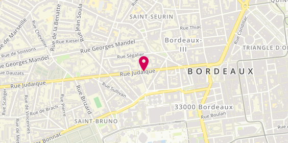 Plan de PERCHERON Victoire, 92 Rue Judaique, 33000 Bordeaux