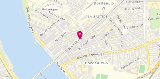 Plan de Lassié Flavie, 53 Avenue Thiers, 33100 Bordeaux