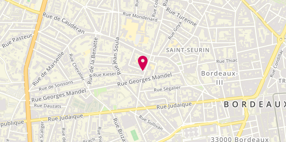 Plan de BAUGAS Caroline, 2 Rue Charles Monselet, 33000 Bordeaux
