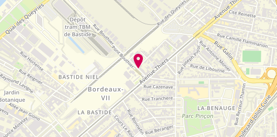 Plan de MONNERIS Romain, 13 Rue Bouthier, 33100 Bordeaux