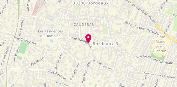 Plan de BONNET Audrey, Les Jardins de Gambetta
74 Rue Georges Bonnac, 33000 Bordeaux