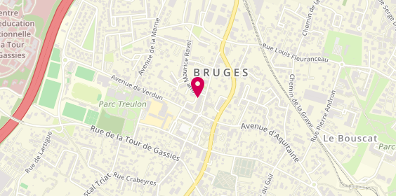 Plan de DESORMIERES Emma, 2 Square des Bruyères, 33520 Bruges