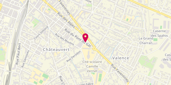 Plan de DURON BROSILLE Christine, 143 Rue Pont du Gât, 26000 Valence