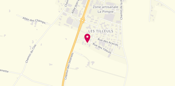 Plan de SERRET Baptiste, 8 Rue des Tilleuls
Zone Artisanale Les Tilleuls, 26120 Montélier