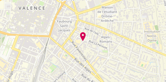 Plan de MONROCQ Elodie, 2 Rue de Mulhouse, 26000 Valence