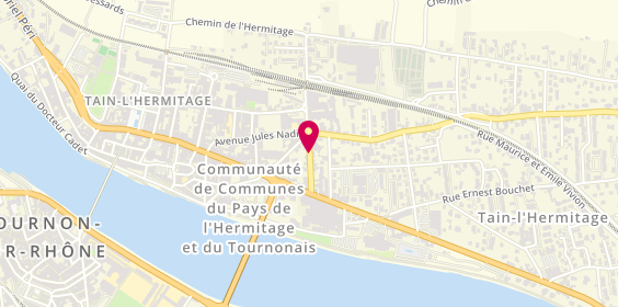 Plan de MARTINOT Christele, 12 Rue Albert Nicolas, 26600 Tain-l'Hermitage