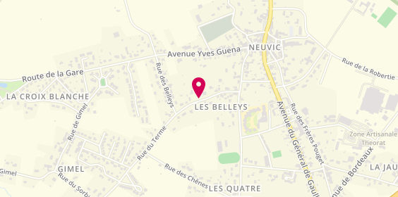 Plan de LEVET LAVAL Marie Lise, 13 Rue du Terme, 24190 Neuvic Sur L'isle