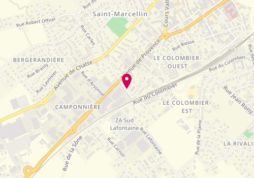 Plan de BRUN Magali, Cab d'Orthophonie
1 Bis Rue de la Fraternite, 38160 Saint-Marcellin