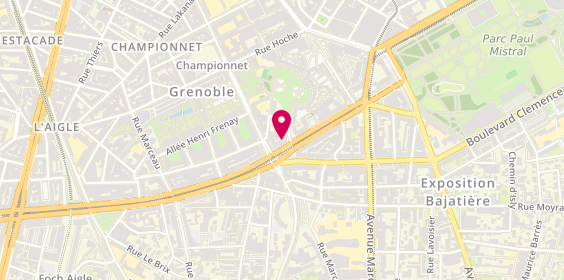 Plan de BERNARD Margot, 6 Place Gustave Rivet, 38000 Grenoble