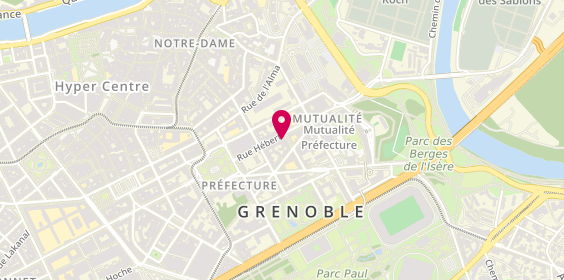 Plan de REBIERE Catherine, 11 Rue Hebert, 38000 Grenoble