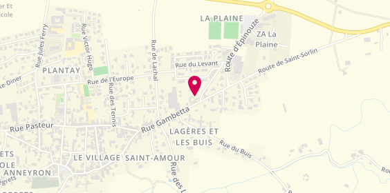 Plan de REBOUL Peggy, Quartier du Levant 2 Rue Plaine, 26140 Anneyron