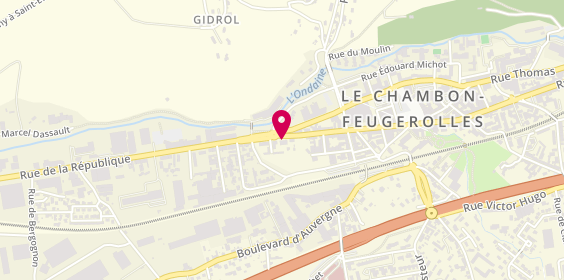 Plan de CHABANEL Elodie, 51 Rue de la Republique, 42500 Le Chambon-Feugerolles