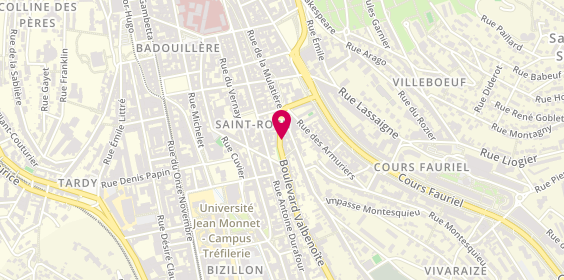 Plan de LLILIO MARION ANNE, 13 Boulevard de Valbenoite, 42100 Saint-Étienne