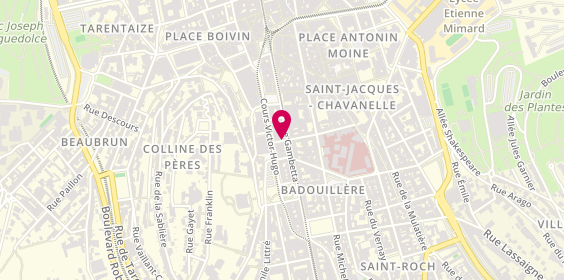 Plan de BERNARD André, 2 Rue Faure-Belon, 42000 Saint-Étienne