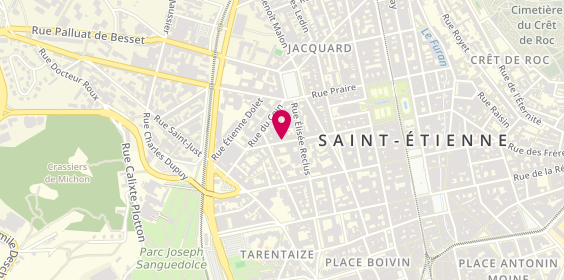 Plan de PONTHIER Juliette, 34 Rue d'Arcole, 42000 Saint-Étienne