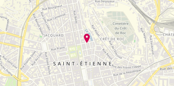 Plan de THIOLIERE Julie, 6 Rue Robert, 42000 Saint-Étienne