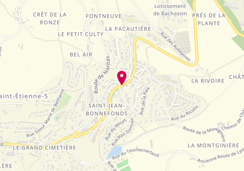 Plan de DEVEAUX Adeline, 9 Boulevard Aristide Briand, 42650 Saint-Jean-Bonnefonds