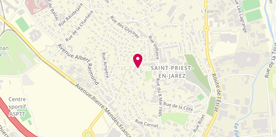 Plan de GALLICE FERRAND Charlotte, 1 Allée du parc, 42270 Saint-Priest-en-Jarez