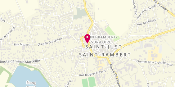 Plan de BOISSIERE BONNEFOY Sylvie, 11 Place de la Republique - Bâtiment A, 42170 Saint-Just-Saint-Rambert