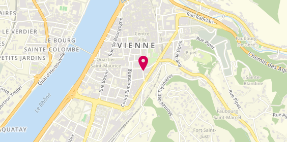 Plan de VAUCANSON REYES Béatrice, Cbt d'Orthophonie
3 Rue Peyron, 38200 Vienne