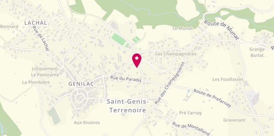 Plan de SENECTAIRE Caroline, 350 Rue du Ranchet, 42800 Genilac