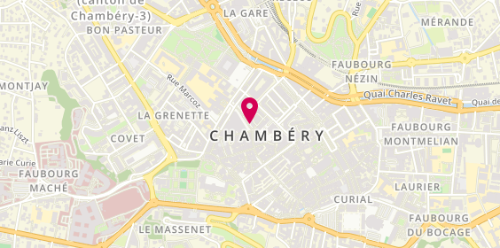 Plan de QUAY Yvette, 2 Place de Geneve, 73000 Chambéry