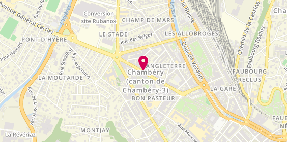 Plan de GINET Nathalie, 280 Avenue du Comte Vert, 73000 Chambéry