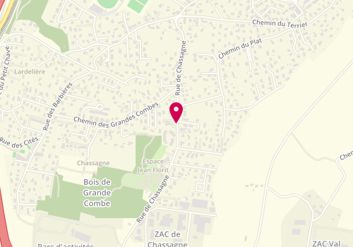 Plan de MONNIER Chantal, Maison Medicale
47 Rue de Chassagne, 69360 Ternay