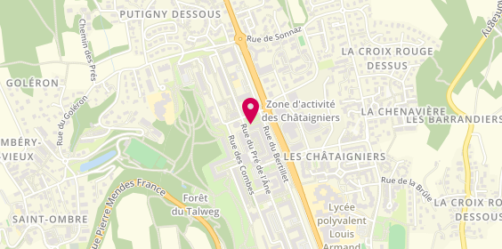 Plan de ANTOINE Anne Lise, 43 Rue du Faucigny, 73000 Chambéry