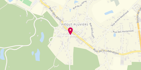 Plan de AUXIS Marine, 7 Place de la République, 24360 Piégut-Pluviers