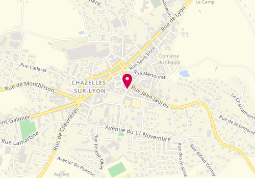 Plan de FRANCOIS Muriel, 1 Boulevard Peronnet, 42140 Chazelles-sur-Lyon