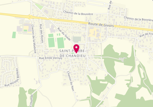 Plan de SUCHAUT Emilie, Esp de Sante Simone Veil
4 Rue du Stade, 69780 Saint-Pierre-de-Chandieu