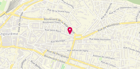 Plan de BRAGEUL MAGNON Christine, 206 Rue Saint Roch, 16000 Angoulême
