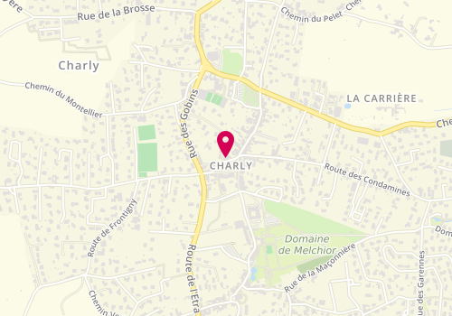 Plan de PAREL Aude, Cabinet d'Orthophonie
105 Place de la Mairie, 69390 Charly