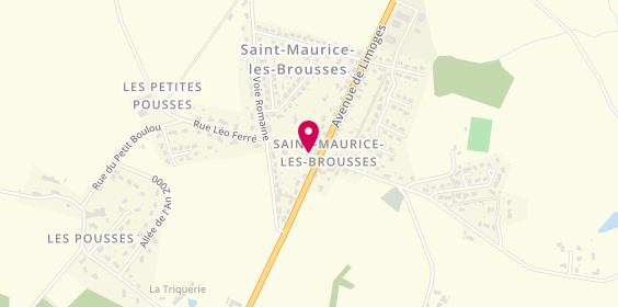 Plan de DUGEAY Sarah, 8 Rue Jacques Brel, 87800 Saint-Maurice-les-Brousses