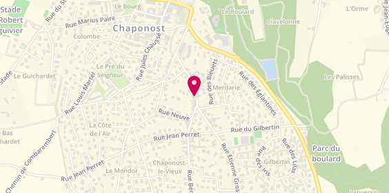 Plan de BERLAND Sophie, 30 Rue Etienne Gros, 69630 Chaponost