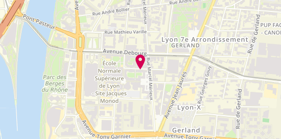 Plan de RODE Anne Sophie, 24 Rue Jacques Monnod, 69007 Lyon