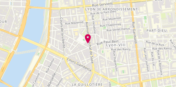 Plan de DELARBRE Blandine, 128 Avenue du Marechal de Saxe, 69003 Lyon