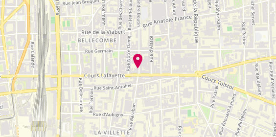 Plan de MICHALON Delphine, 18 Rue Baraban, 69006 Lyon