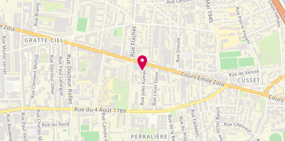 Plan de Pauline Vieux Rochas Gerenton, 8 Rue Jules Kumer, 69100 Villeurbanne