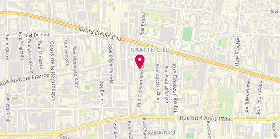 Plan de BERTRAND Nadège, 14 Rue Clement Michut, 69100 Villeurbanne