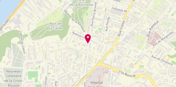 Plan de HYVERT Florence, 33 Rue Pierre Brunier, 69300 Caluire-et-Cuire