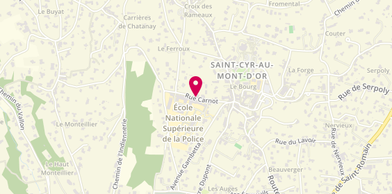 Plan de BEAUJEARD Lauriane, 14 Rue Carnot, 69450 Saint-Cyr-au-Mont-d'Or